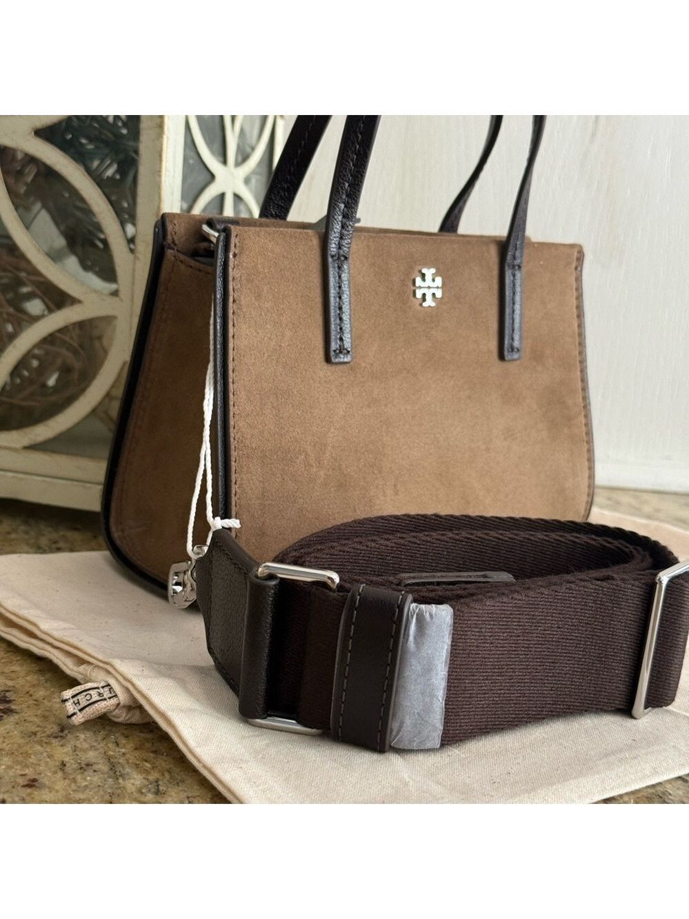 New Tory Burch Blake mini top handle crossbody women’s Bag - Picture 4 of 13